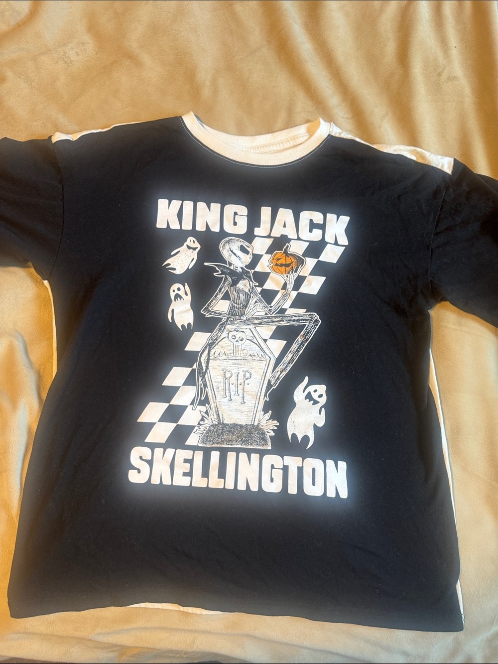 Dusney Jack Skellington Graphic Tee - Black